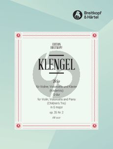 Klengel Kindertrio G-dur Op. 35 No.2 fur Violine, Violoncello und Klavier