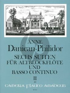 Danican-Philidor 6 Suiten Vol. 2 No. 4 - 6 Altblockflöte und Bc (Martin Nitz)