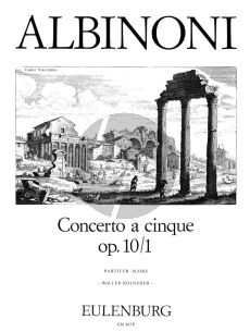 Albinoni Concerto B-dur Op.10 / 1 Streichorchester (Partitur) (Walter Kolneder)