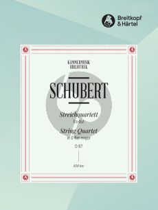 Schubert Streichquartett Es-dur Op.125 No.1 D 87 Stimmen