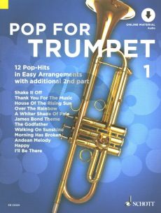 Album Pop For Trumpet - 12 Pop-Hits in Easy Arrangements Vol.1 1 - 2 Trumpets Book with Audio Online (edited by Uwe Bye)