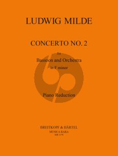 Milde Concerto No.2 Bassoon-Orchestra (piano red.) (edited by J. Schubert)