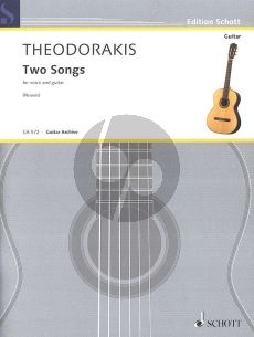 Theodorakis 2 Songs for Voice and Guitar (arr. by Yorgos Nousis)