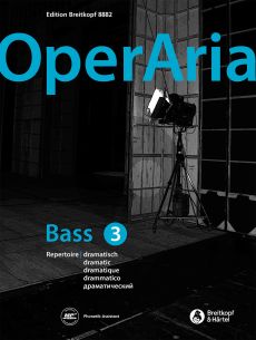 OperAria Bass Vol. 3 dramatic (Book with CD and MP3) (edited by Peter Anton Ling)