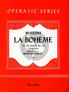 Puccini Donde Lieta Usci from La Boheme for Soprano Voice and Piano (Italian/English)