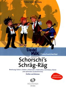 Holzer-Rhomberg Schorschi`s Schrag Rag 2 Violinen, 2 Violoncellos und Kontrabass Partitur und Stimmen