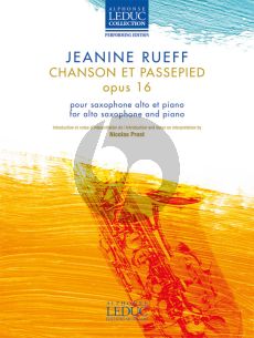 Rueff Chanson et Passepied Op. 16 Saxophone alto et Piano (Nicolas Prost)