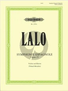 Lalo Symphonie Espagnole Op.21 Violin and Orchestra