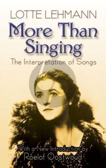 Lehmann More than Singing: The Interpretation of Songs