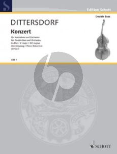 Dittersdorf Konzert Es-dur Krebs 171 Kontrabass und Orchester (Klavierauszug) (Franz Ortner)