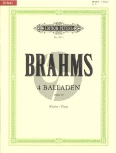 Brahms Balladen Op. 10 Klavier (Carl Seemann und Kurt Stephenson) (Peters-Urtext)