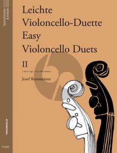 Rentmeister Leichte Violoncello Duette Vol.2 fur 2 Violoncellos im 1. bis 4. Lage Spielpartitur