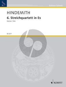 Hindemith Streichquartett No.6 Es-dur Stimmen