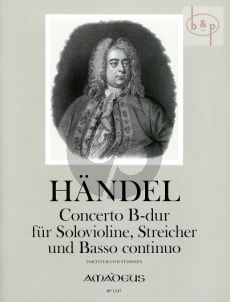 Concerto B-dur (Sonata a 5) (HWV 288) (Violin-Str.-Bc)