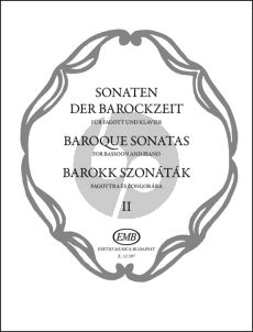 Album Baroque Sonatas (Sonaten der Barockzeit) Vol.2 for Bassoon and Piano (Hara-Nagy)