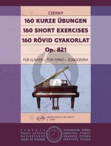 Czerny 160 Short Exercises Op.821 Piano