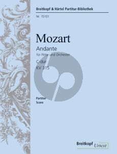 Mozart Andante C-major KV 315 Flute-Orch. Study Score (edited by Henrik Wiese)