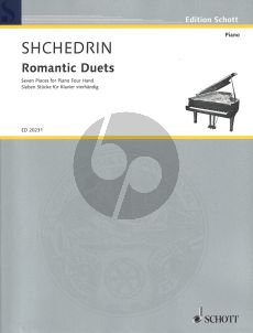 Shchedrin Romantic Duets (7 Pieces) for Piano 4 Hands (2007) (grade 5 - 6)