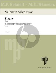 Silvestrov Elegy Violoncello- 2 Tam-Tams played by the Cellist (adv.-very adv.)