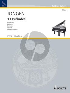 Jongen 13 Preludes Vol.1 Piano solo