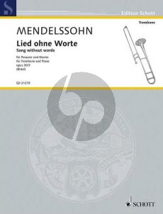 Mendelssohn Lied ohne Worte Op.30 No.3 Posaune und Klavier (arr. Wolfgang Birtel)