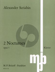 Scrfiabin 2 Nocturnes Op.5 for Piano Solo