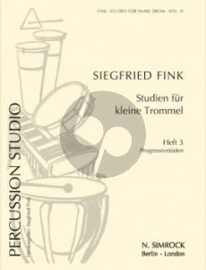 Fink Studies for Snare Drum Vol. 3 Progressive Studies (Percussion Studio)