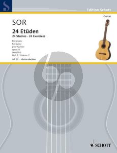 Sor 24 Leichte Etuden Op.35 Vol.2 Gitarre (Dieter Kreidler)