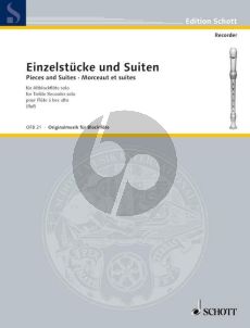 Einzelne Stucke und Suiten Altblockflote solo (Hugo Ruf)