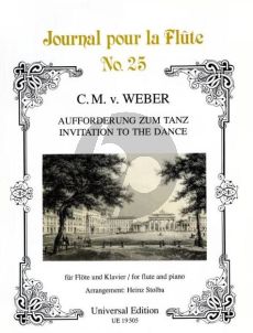 Weber Aufforderung zum Tanz Op. 65 Flöte und Klavier (Gerhard Braun) (transcr. Heinz Stolba)