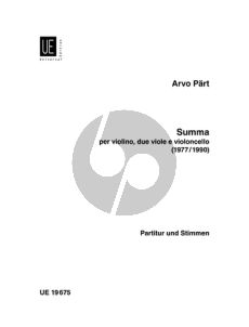 Part Summa Vi.-2 Va.-Vc. (Score/Parts)