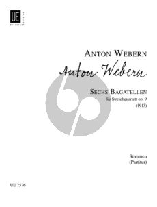 Webern 6 Bagatellen Op.9 2 Vi.-Va.-Vc. (4 playing Scores)