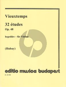 Vieuxtemps 32 Exercises Op.48 Violin (Hubay)