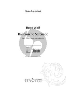 Wolf Italienische Serenade for String Quartet Parts