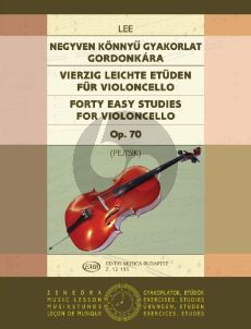 Lee40 Easy Studies Op.70 Violoncello (Pejtsik) (EMB)