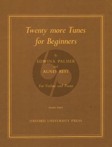 Palmer-Best 20 More Tunes for Beginners Violin and Piano