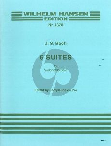 Bach 6 Suites BWV 1007 - 1012 Violoncello (edited by Jacqueline du Pré)