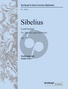 Sibelius Luonnotar Op.70 (Voice-Orch.) (Study Score)