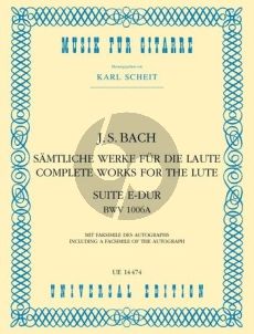 bACH Suite E-dur BWV 1006A Gitarre (Karl Scheit)