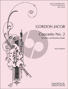 Jacob Concerto No. 2 G-major Viola and String Orchestra (piano reduction)