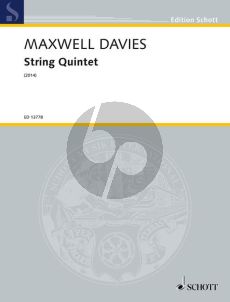 Maxwell Davies Quintet Op. 330 2 Vi.-Va.-2 Vc. (Score/Parts)