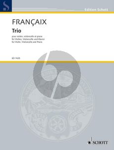 Francaix Trio Violin, Violoncello and Piano (1986) (Score/Parts)