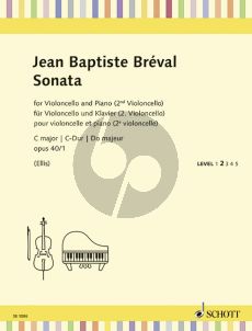 Brevak Sonata C-major Op.40 No.1 Violoncello[with 2nd Cello]-Piano