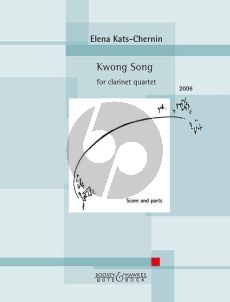 Kats-Chernin Kwong Song 3 Clarinets and Bass Clarinet (Score[in C]/Parts)