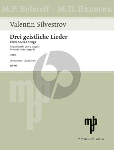 Silvestrov 3 Geistliche Lieder SSAATTBB