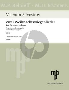 Silvestrov Zwei Weihnachtswiegenlieder SATB mit Soli (Ukrainisch)