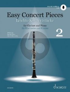 Easy Concert Pieces Vol. 2 Clarinet-Piano (22 Pieces from 4 Centuries)