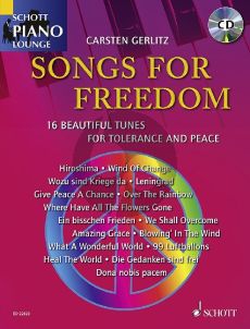 Gerlitz Songs For Freedom (16 Beautiful Tunes For Tolerance And Peace) Piano (Bk-Cd)