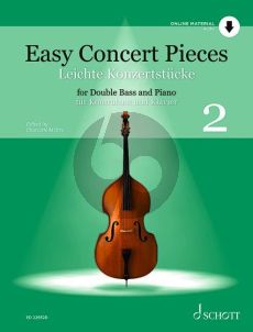 Easy Concert Pieces Vol.2 Double Bass and Piano (Book with Audio online) (edited by Charlotte Mohrs)