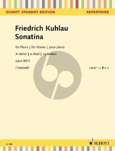 Kuhlau Sonatina a-minor Opus 88 No. 3 Piano solo (Monika Twelsiek)